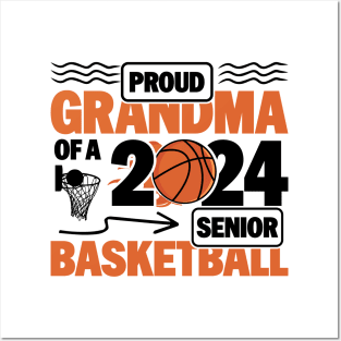 2024 Basketball Senior Player - Proud Grandma of a 2024 Senior Basketball Posters and Art